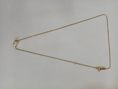 K18パール付きネックレス|K18