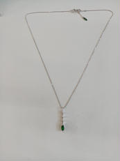 K18WGネックレス(石付き)|K18WG