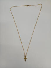 K10YGネックレス クロストップＫ18|K10YG　K18