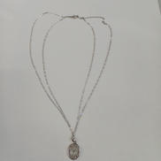 K18WGネックレス(トップK14)|K18WG