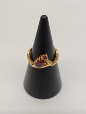 石付きK18リング|K18