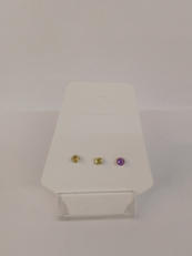 石付きピアス|K18