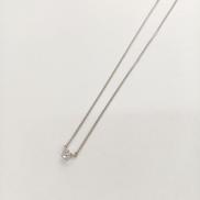 PT850ダイヤ付ネックレス|PT850