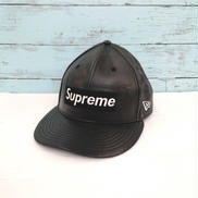 レザーボックスロゴキャップ|SUPREME×NEW ERA