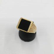 ブラックデザインリング|K18