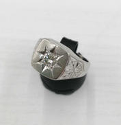 透明石付きリング|PT900