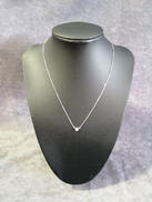 PT850石付きネックレス|PT850