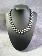 タヒチ黒真珠ネックレス|宝石付きネックレス