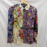 フラワー柄シルク長袖シャツ|LOUISVUITTON