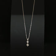 K18石付きネックレス|