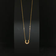 K18ネックレス　石付き|ETE