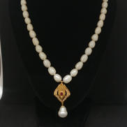 K18トップ　パールネックレス|