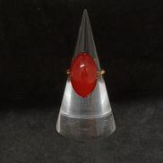 K18リング　赤石付き|