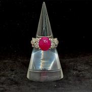 ルビー付きPT900リング|