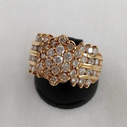 K18石付きリング|【石欠けあり】K18リング