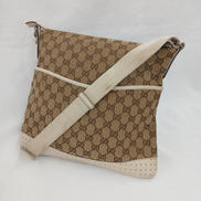破損ショルダーバッグ GG柄 キャンバス|GUCCI