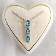 K14石付きネックレス/トップK14WG|K14ネックレス/トップK14WG