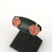 K18石付きゆがみピアス|K18ゆがみピアス