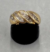 石付きリング|K18/PT900