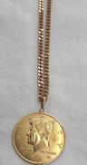 ネックレス　コイン付き|K18