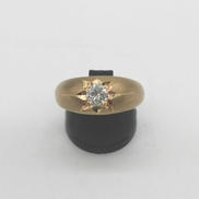 リング 石付き|K18