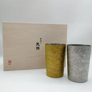 チタン天目 ペア タンブラー|HORIE