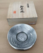 茶托 5枚セット 錫|-