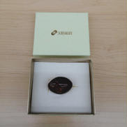 K18YG帯留め|琥珀