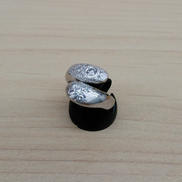 PT900リング　8.5号|透明石付き