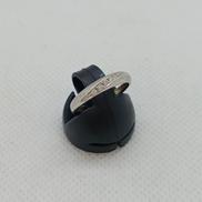 PT900リング 7.5号|透明青色石付 0.06刻印