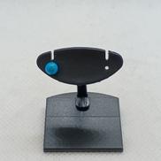 K18YGピアス(片耳)|水色石付き