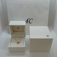 K10PGネックレス40CM|4℃ 透明石付