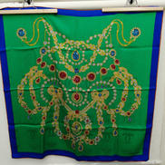 カルティエ　スカーフ宝石柄|CARTIER