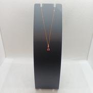 K10PGネックレス40CM|透明石ピンク石付き