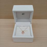 K10PGネックレス|4℃ 透明石付き