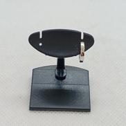 K14WGピアス 片耳|透明石付き