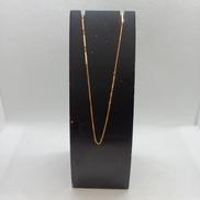 K18YGネックレス　38CM|ー