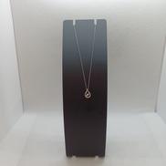 PT850ネックレス 42.5CM|透明石付 4℃