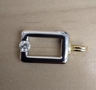 PT900K18YGトップ|透明石付 0.325刻印