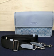 ターナー フラップ クロスボディ・シグネチャー シャンブレー|COACH