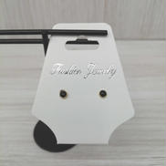 K18黒石付ピアス|K18