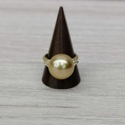 K18ゴールド玉付リング|K18