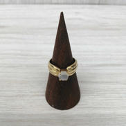 K18石付きリング|K18