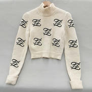 カリグラフィ ウール ハイネックニット|FENDI