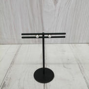 白玉ピアス|K18