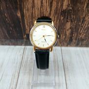 SEIKO Dolce アナログメンズクォーツ時計 稼動品レア】SEIKO Dolce メンズ腕時計 クォーツ コンビカラー