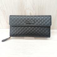 マイクログッチシマ レザー長財布|GUCCI