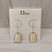 ロゴプレートフックピアス|CHRISTIAN  DIOR