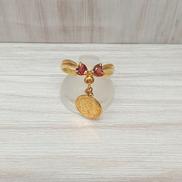 K18コイン付きリング|K18