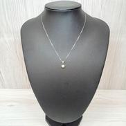 石付きネックレス|K18WG